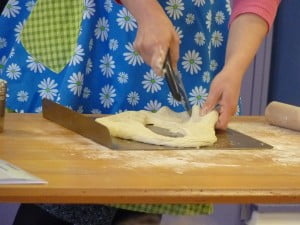 Shaping a fougasse